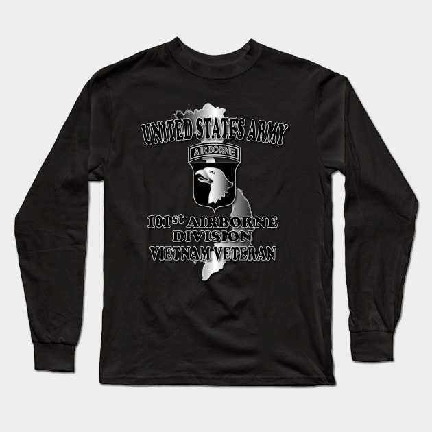 101st Airborne Division- Vietnam Veteran Long Sleeve T-Shirt by Relaxed Lifestyle Products